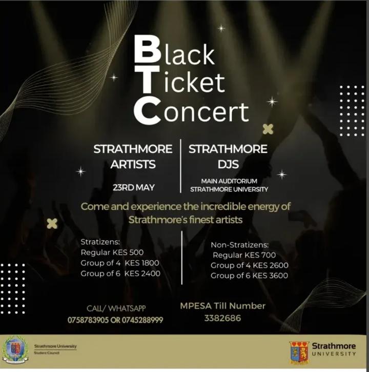 Black Ticket Concert Poster
